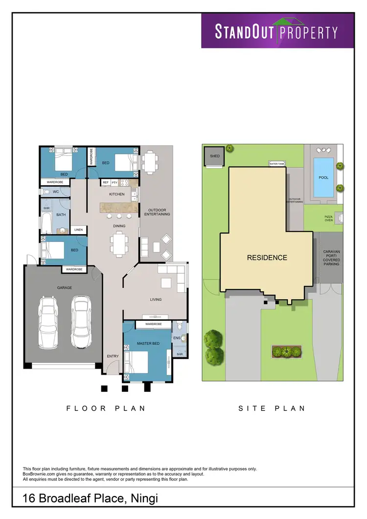 Floorplan of Homely house listing, 16 Broadleaf Place, Ningi QLD 4511