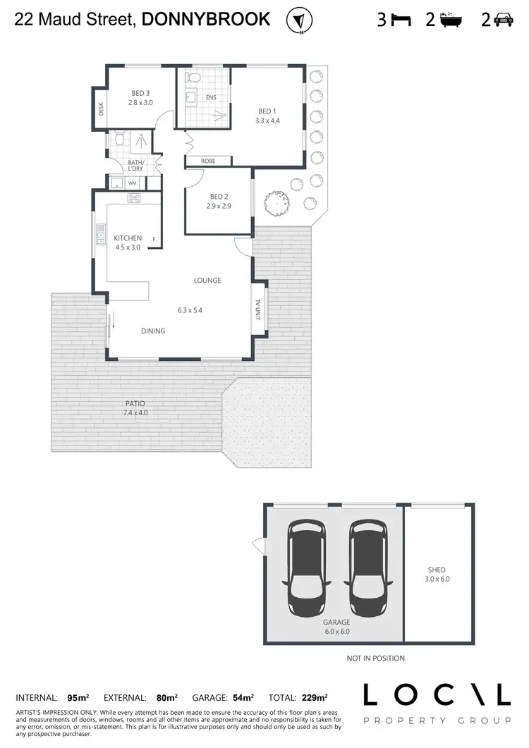 Floorplan of Homely house listing, 22 Maud Street, Donnybrook QLD 4510