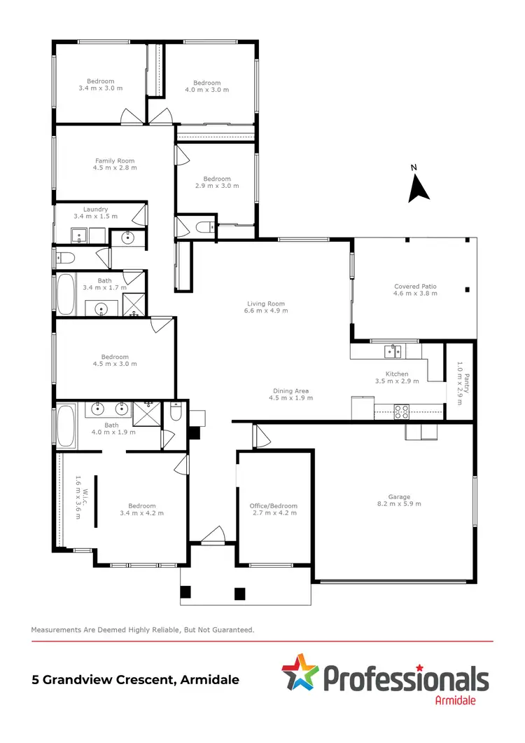 Floorplan of Homely house listing, 5 Grandview Crescent, Armidale NSW 2350