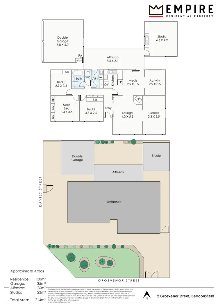Floorplan of Homely house listing, 2 Grosvenor Street, Beaconsfield WA 6162