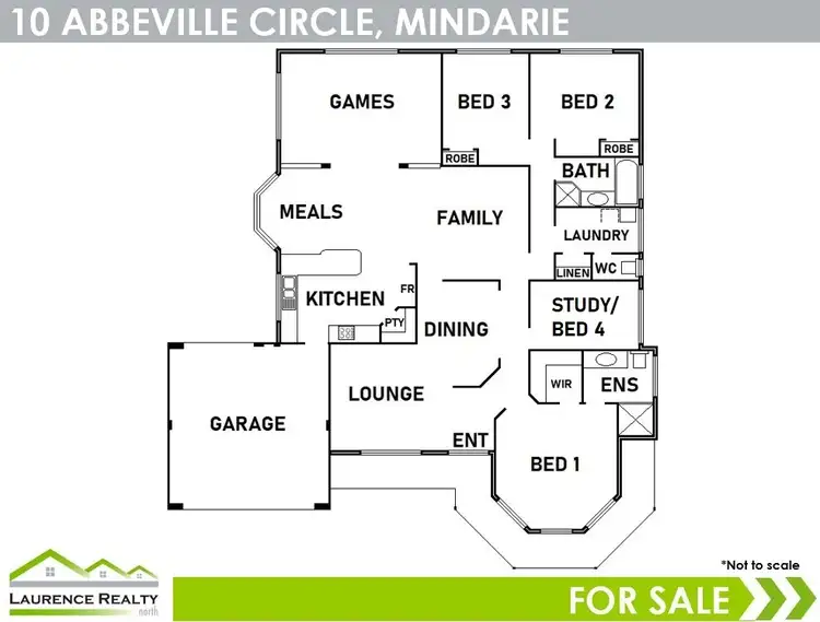 Floorplan of Homely house listing, 10 Abbeville Circle, Mindarie WA 6030