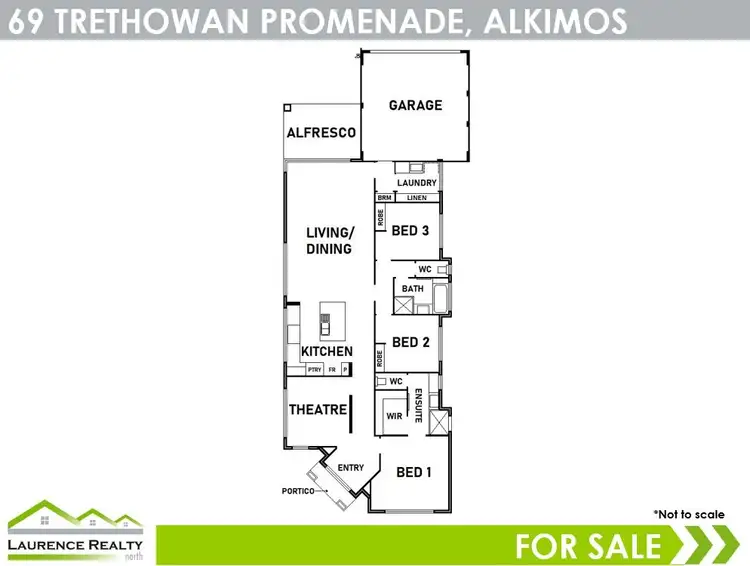 Floorplan of Homely house listing, 69 Trethowan Promenade, Alkimos WA 6038