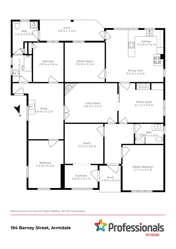 Floorplan of Homely house listing, 194 Barney Street, Armidale NSW 2350