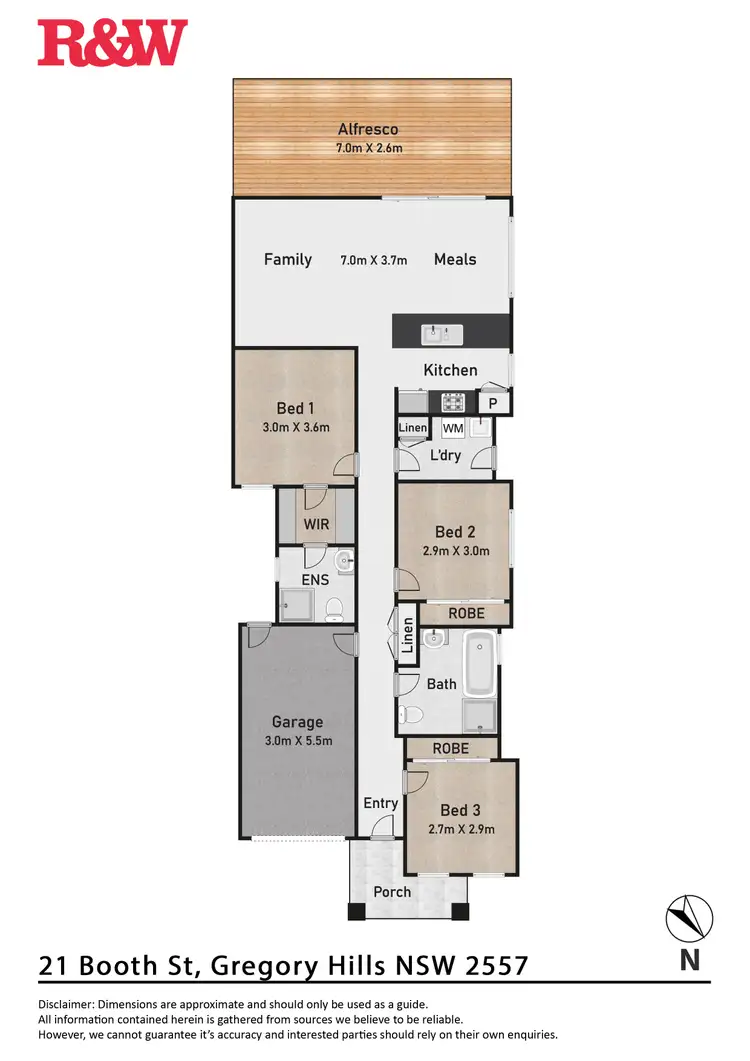 Floorplan of Homely house listing, 21 Booth Street, Gregory Hills NSW 2557