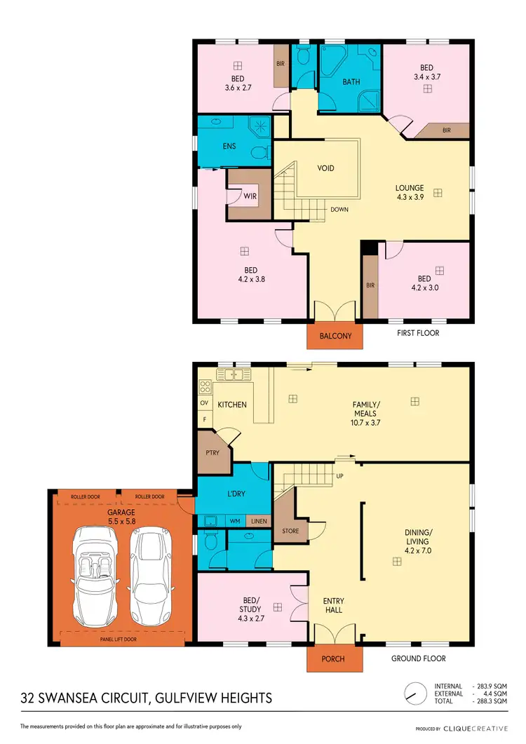Floorplan of Homely house listing, 32 Swansea Circuit, Gulfview Heights SA 5096