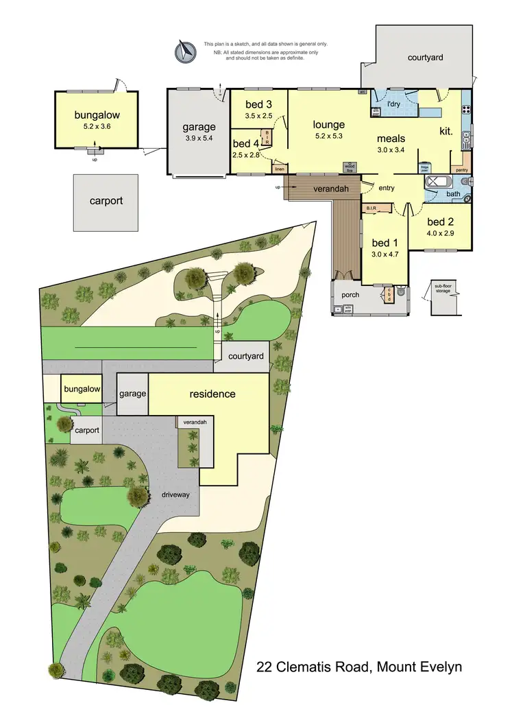Floorplan of Homely house listing, 22 Clematis Road, Mount Evelyn VIC 3796