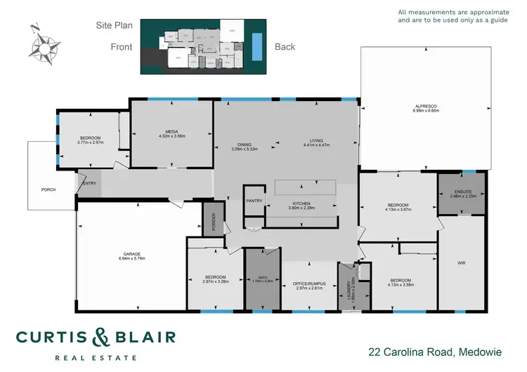 Floorplan of Homely house listing, 22 Carolina Road, Medowie NSW 2318