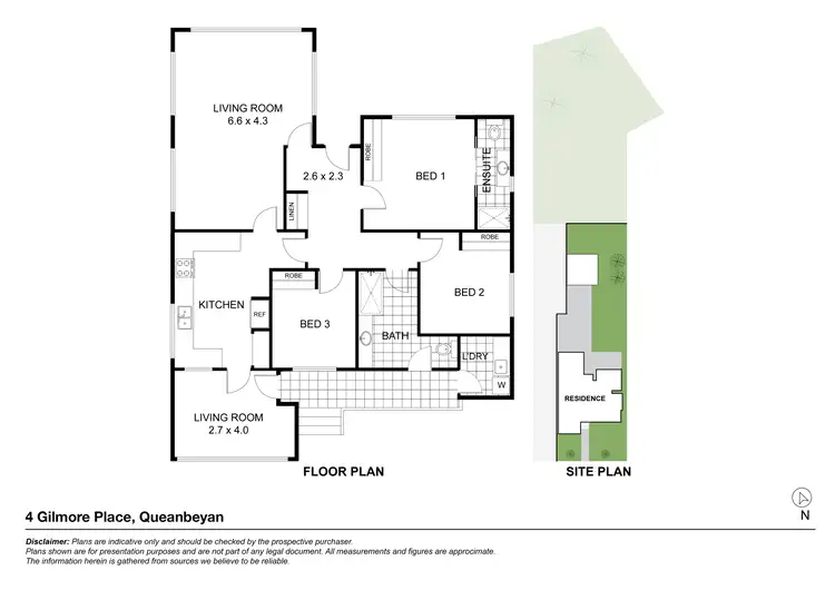 Floorplan of Homely house listing, 4 Gilmore Place, Queanbeyan West NSW 2620