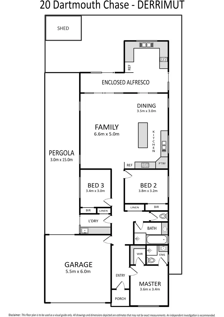 Floorplan of Homely house listing, 20 Dartmouth Chase, Derrimut VIC 3026