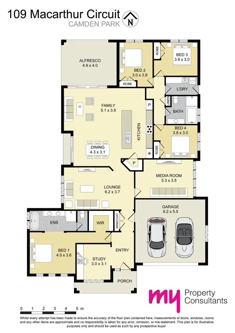Floorplan of Homely house listing, 109 Macarthur Circuit, Camden Park NSW 2570