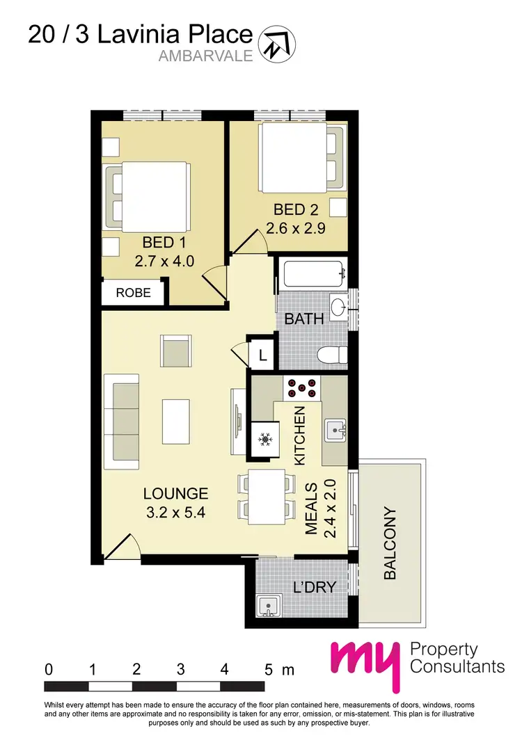 Floorplan of Homely unit listing, 20/3 Lavinia Place, Ambarvale NSW 2560