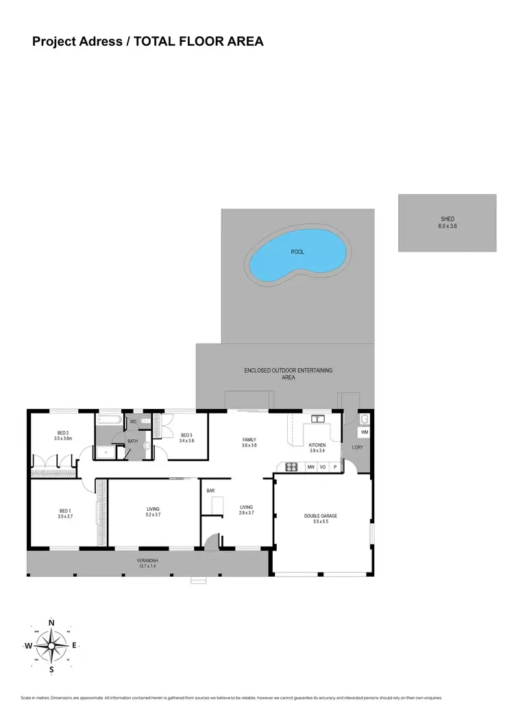 Floorplan of Homely house listing, 8 Gamay Close, Muswellbrook NSW 2333
