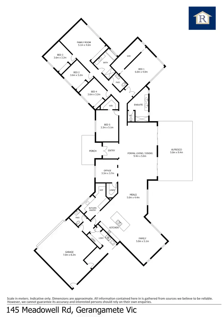 Floorplan of Homely rural property listing, 145 Meadowell Road, Gerangamete VIC 3249