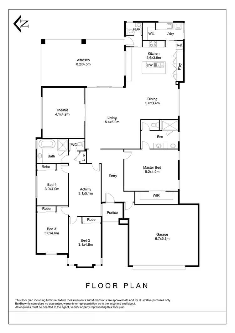 Floorplan of Homely house listing, 9 Bundegi Grove, Yangebup WA 6164