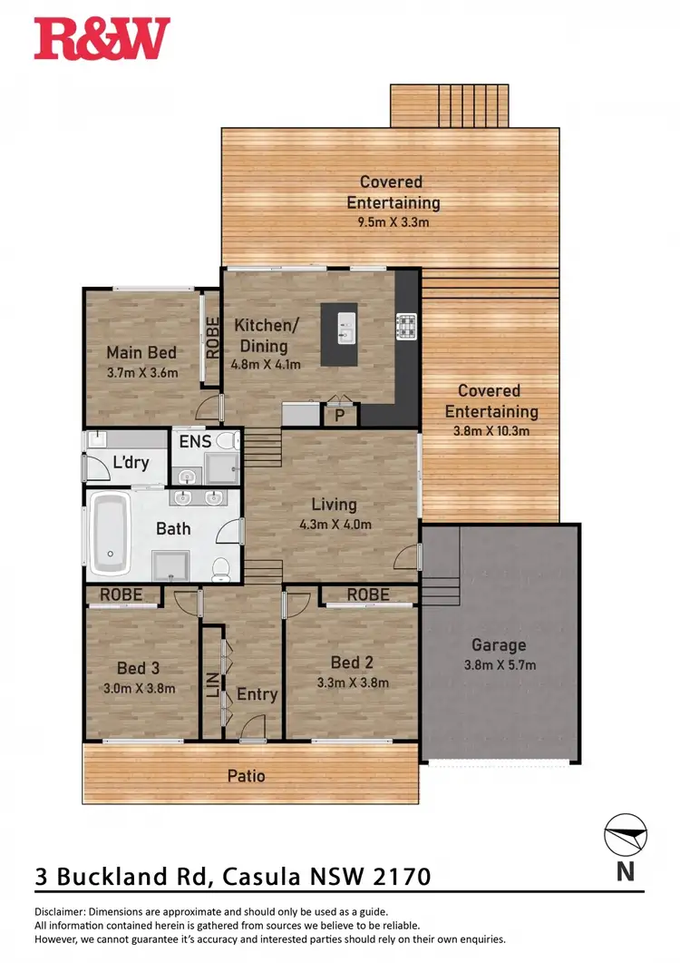 Floorplan of Homely house listing, 3 Buckland Road, Casula NSW 2170