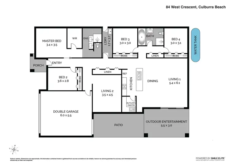 Floorplan of Homely house listing, 84 West Crescent, Culburra Beach NSW 2540
