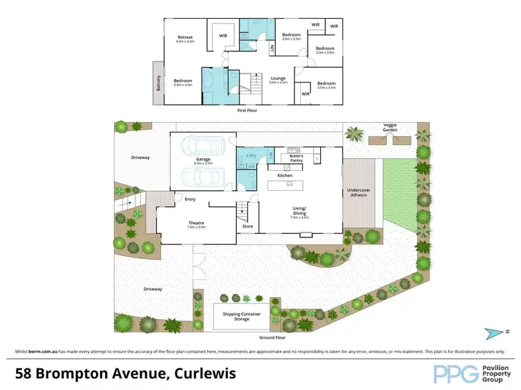 Floorplan of Homely house listing, 58 Brompton Avenue, Curlewis VIC 3222