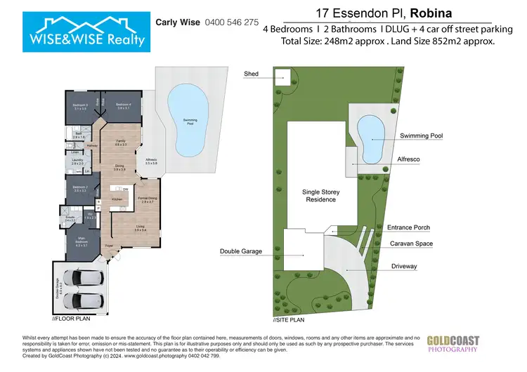 Floorplan of Homely house listing, 17 Essendon Place, Robina QLD 4226