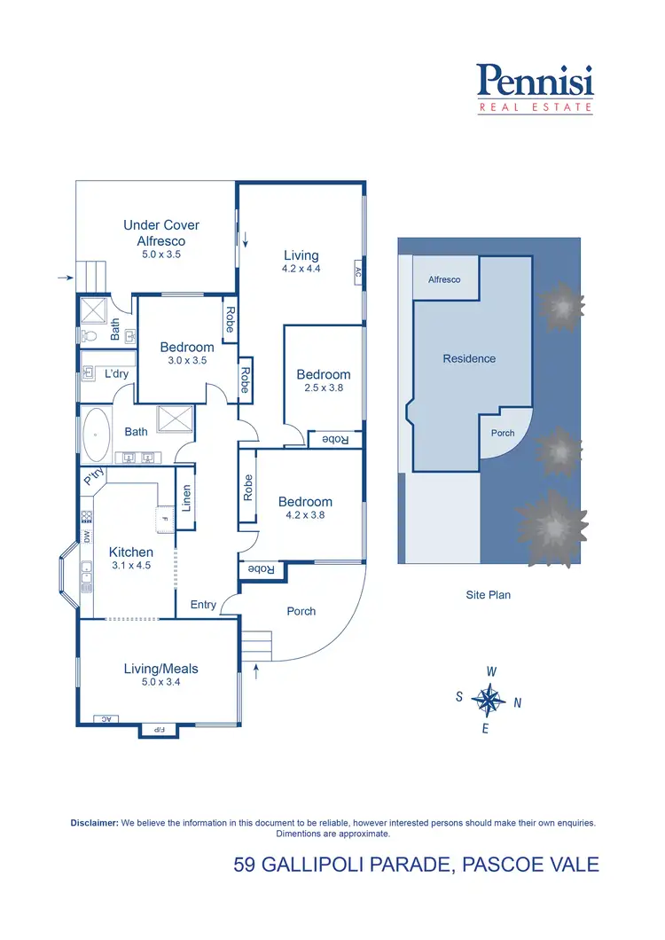 Floorplan of Homely house listing, 59 Gallipoli Parade, Pascoe Vale South VIC 3044