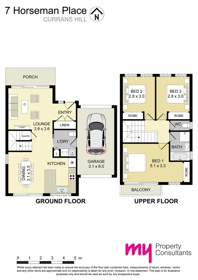 Floorplan of Homely house listing, 7 Horseman Place, Currans Hill NSW 2567