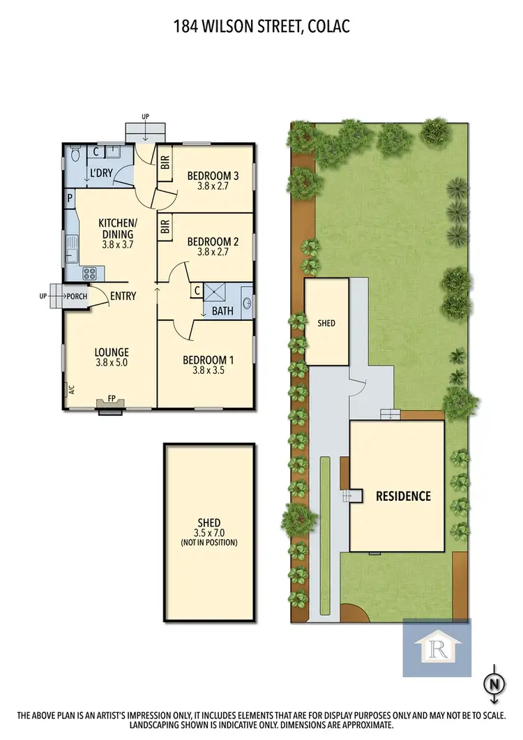 Floorplan of Homely house listing, 184 Wilson Street, Colac VIC 3250