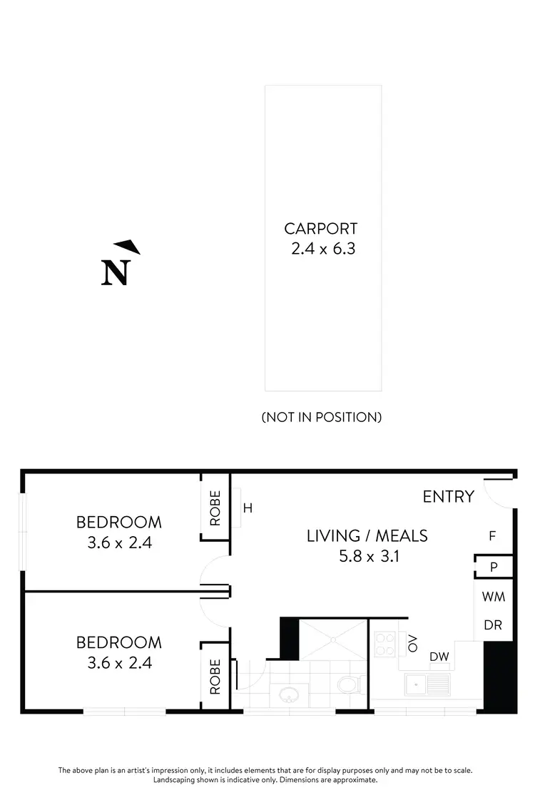 Floorplan of Homely flat listing, 2/342 Ascot Vale Road, Moonee Ponds VIC 3039