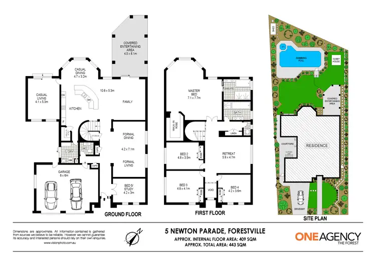 Floorplan of Homely house listing, 5 Newton Parade, Forestville NSW 2087