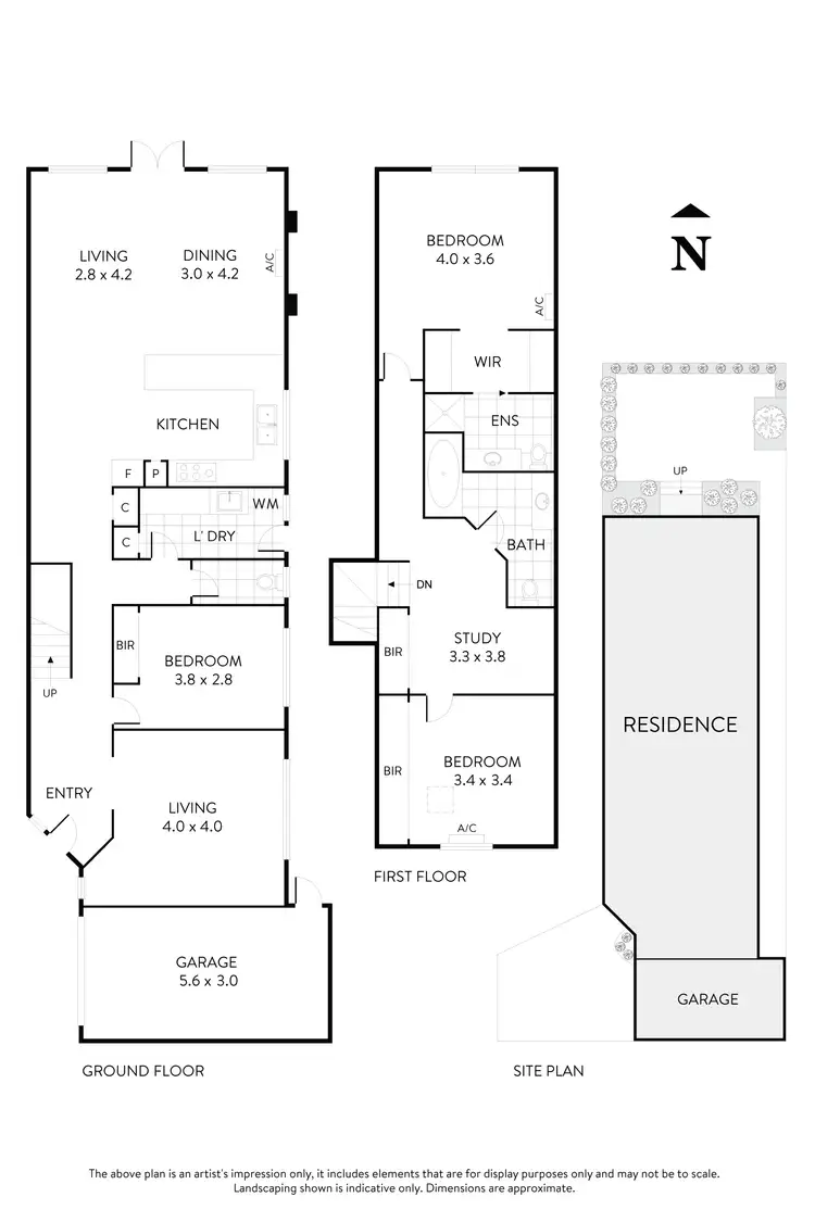 Floorplan of Homely townhouse listing, 3/24 Bowes Avenue, Airport West VIC 3042