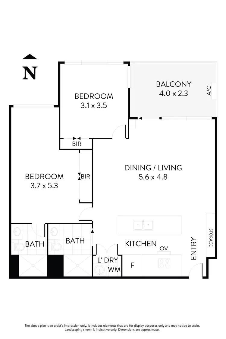 Floorplan of Homely apartment listing, 609/4 Young Street, Moonee Ponds VIC 3039