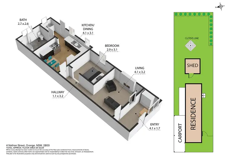 Floorplan of Homely house listing, 4 Nathan Street, Orange NSW 2800
