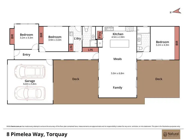 Floorplan of Homely house listing, 8 Pimelea Way, Torquay VIC 3228