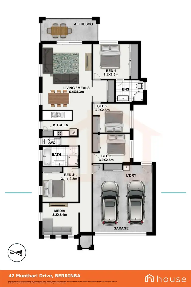 Floorplan of Homely house listing, 42 Munthari Drive, Berrinba QLD 4117