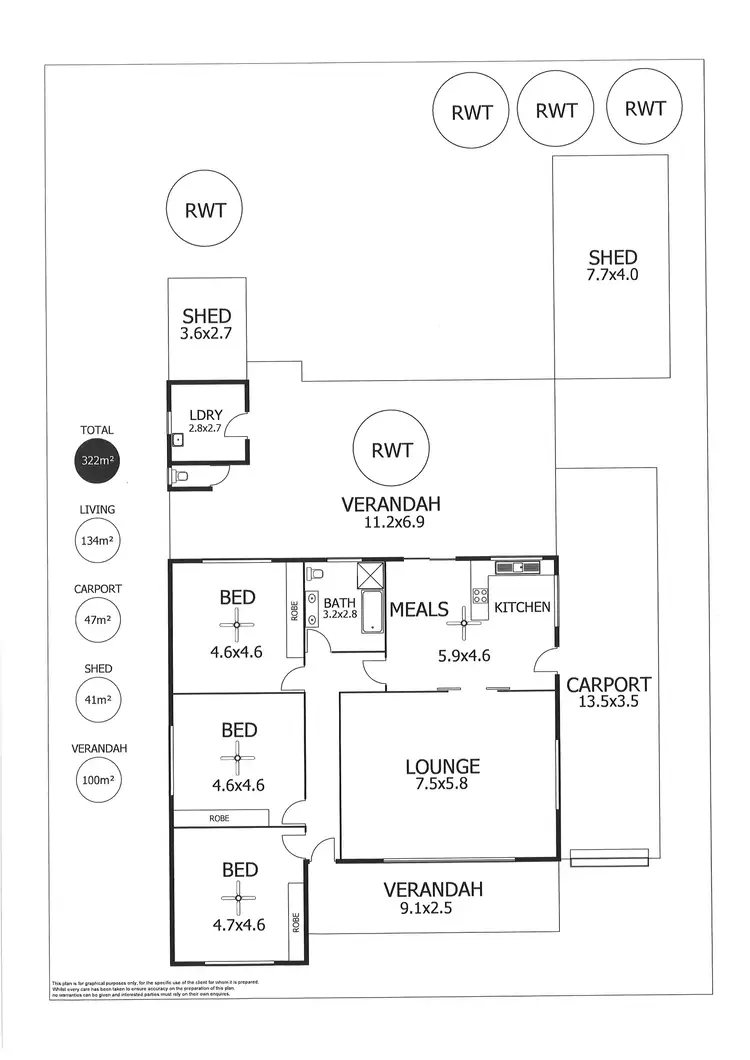 Floorplan of Homely house listing, 5 Christian Road, Murray Bridge SA 5253