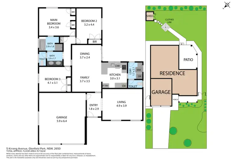 Floorplan of Homely house listing, 5 Kirrang Avenue, Glenfield Park NSW 2650