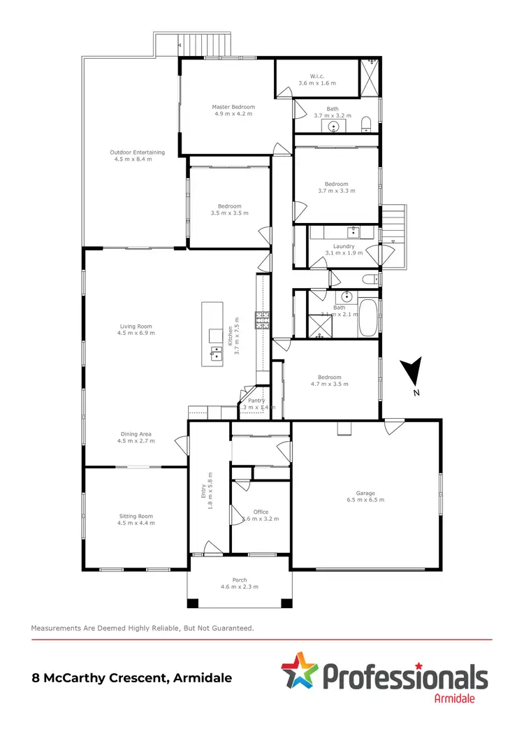 Floorplan of Homely house listing, 8 McCarthy Crescent, Armidale NSW 2350