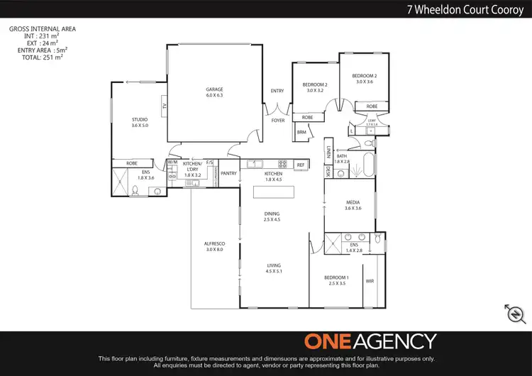 Floorplan of Homely house listing, 7 Wheeldon Court, Cooroy QLD 4563