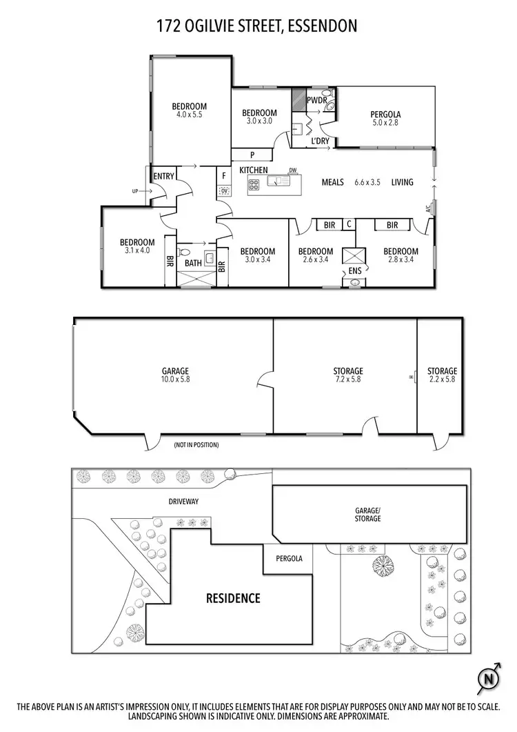 Floorplan of Homely house listing, 172 Ogilvie Street, Essendon VIC 3040