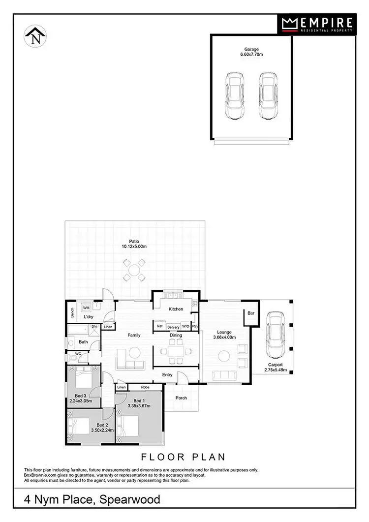Floorplan of Homely house listing, 4 Nym Place, Spearwood WA 6163