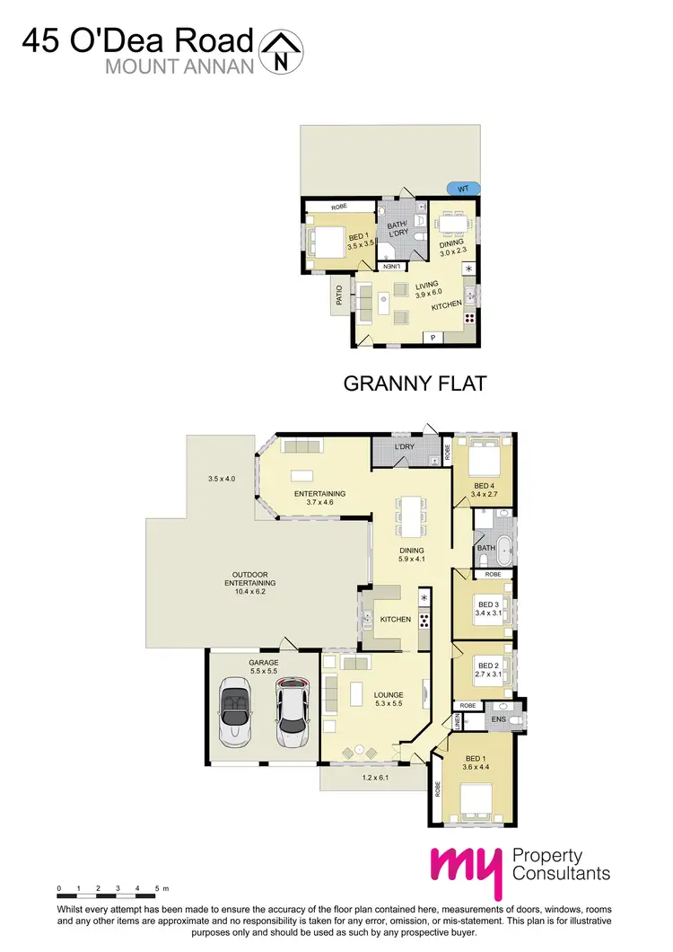Floorplan of Homely house listing, 45 & 45A O'Dea Road, Mount Annan NSW 2567