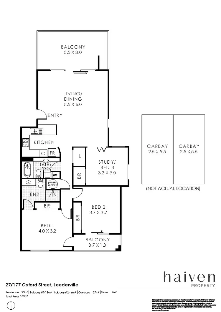 Floorplan of Homely apartment listing, 27/177 Oxford Street, Leederville WA 6007