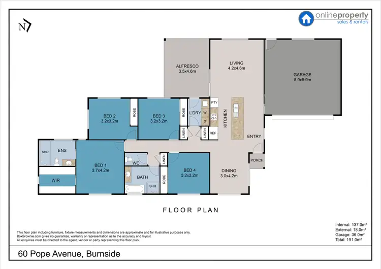 Floorplan of Homely house listing, 60 Pope Avenue, Burnside QLD 4560