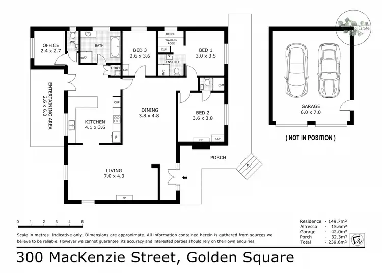 Floorplan of Homely house listing, 300 Mackenzie Street, Golden Square VIC 3555