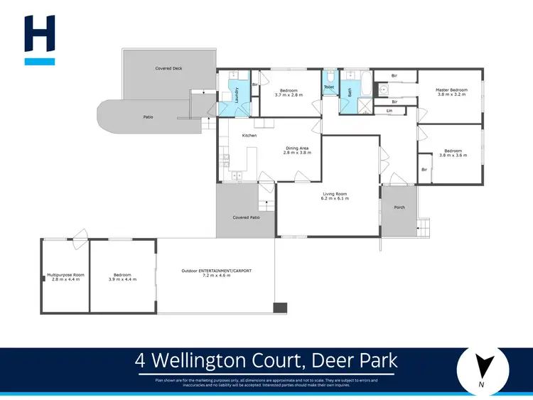 Floorplan of Homely house listing, 4 Wellington Court, Deer Park VIC 3023