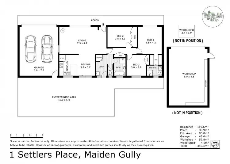 Floorplan of Homely house listing, 1 Settlers Place, Maiden Gully VIC 3551