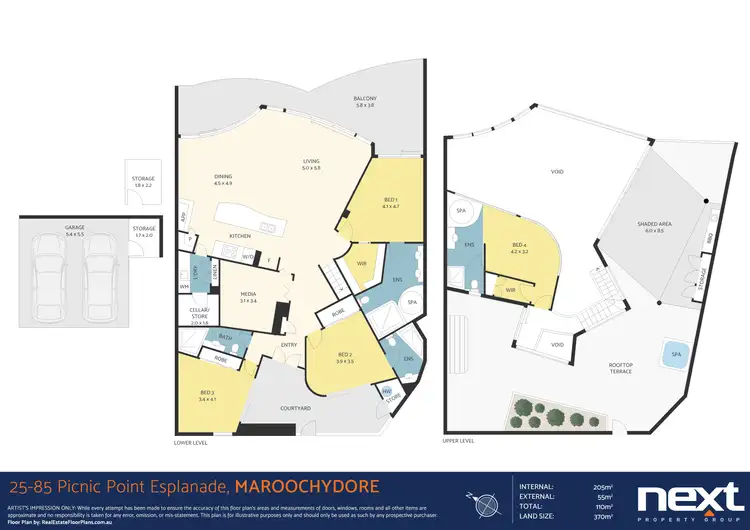 Floorplan of Homely apartment listing, 25/85 Picnic Point Esplanade, Maroochydore QLD 4558