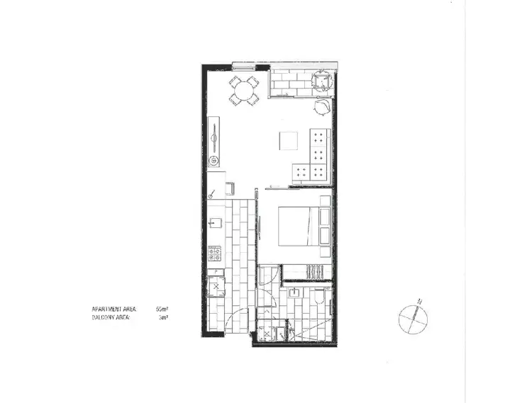 Floorplan of Homely apartment listing, 511/838 Bourke Street, Docklands VIC 3008