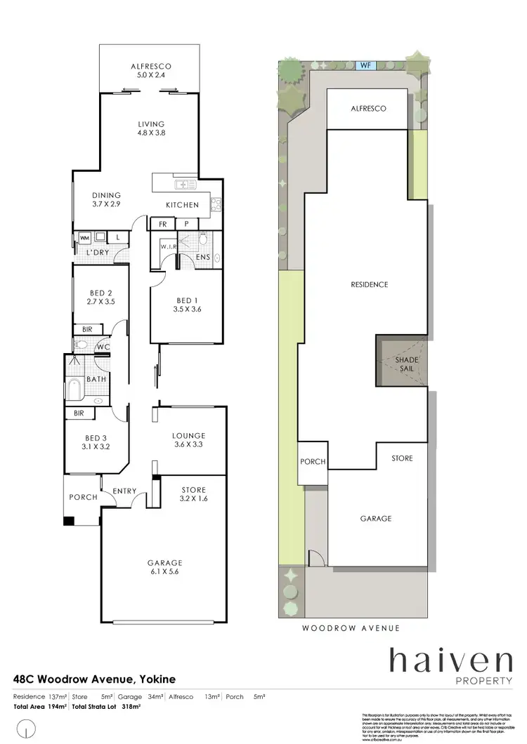 Floorplan of Homely house listing, 48C Woodrow Avenue, Yokine WA 6060