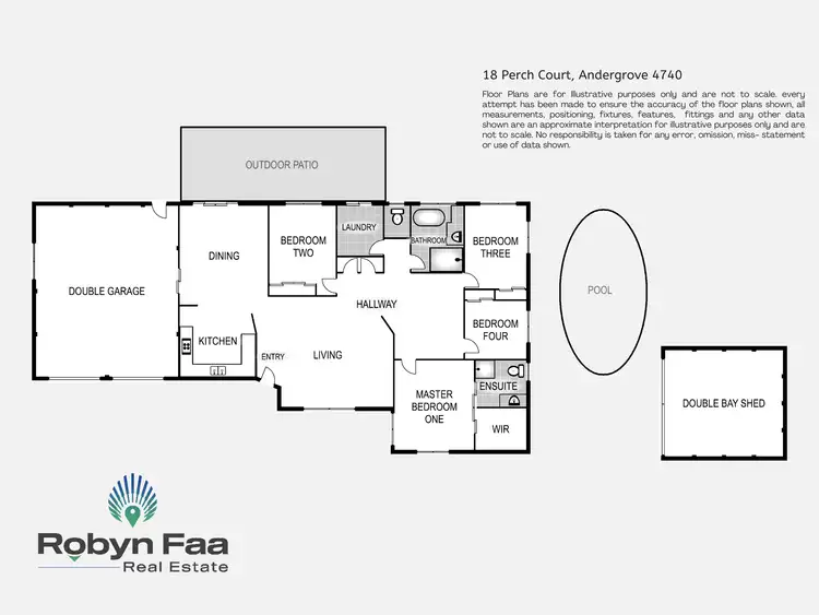 Floorplan of Homely house listing, 18 Perch Court, Andergrove QLD 4740
