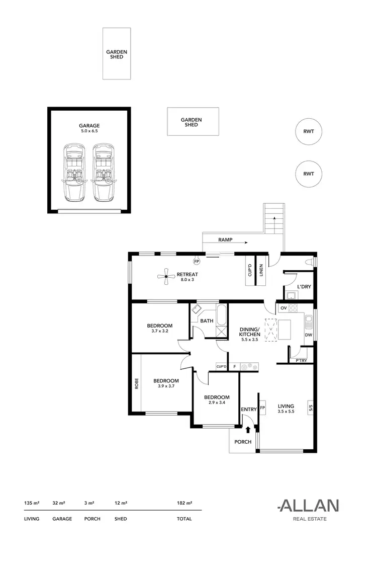 Floorplan of Homely house listing, 7 Fowler Street, Seaview Downs SA 5049