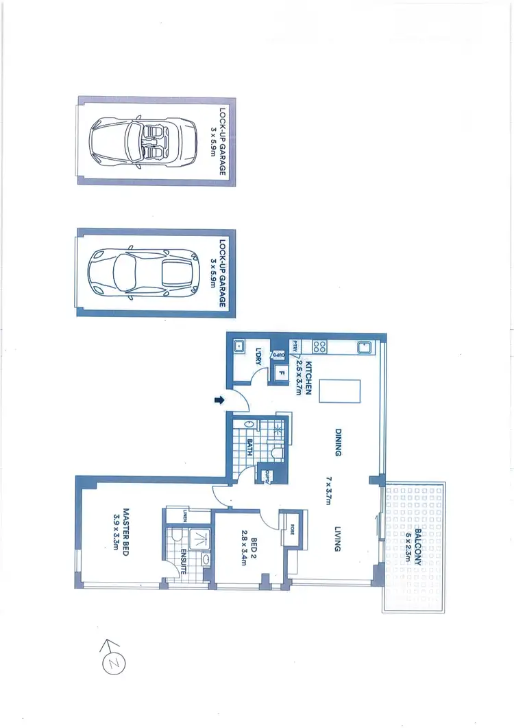 Floorplan of Homely apartment listing, 13/58 Sandford Street, St Lucia QLD 4067